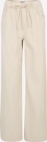 smėlio Only Tall Plačios klešnės Kelnės: priekis