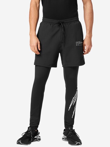 Plein Sport - Skinny Pantalón en negro: frente
