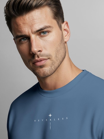 Neverless Sweatshirt 'Spiritual Awareness' in Blue