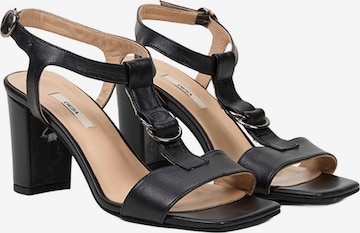 Desa Teenslipper 'T' in Zwart: voorkant