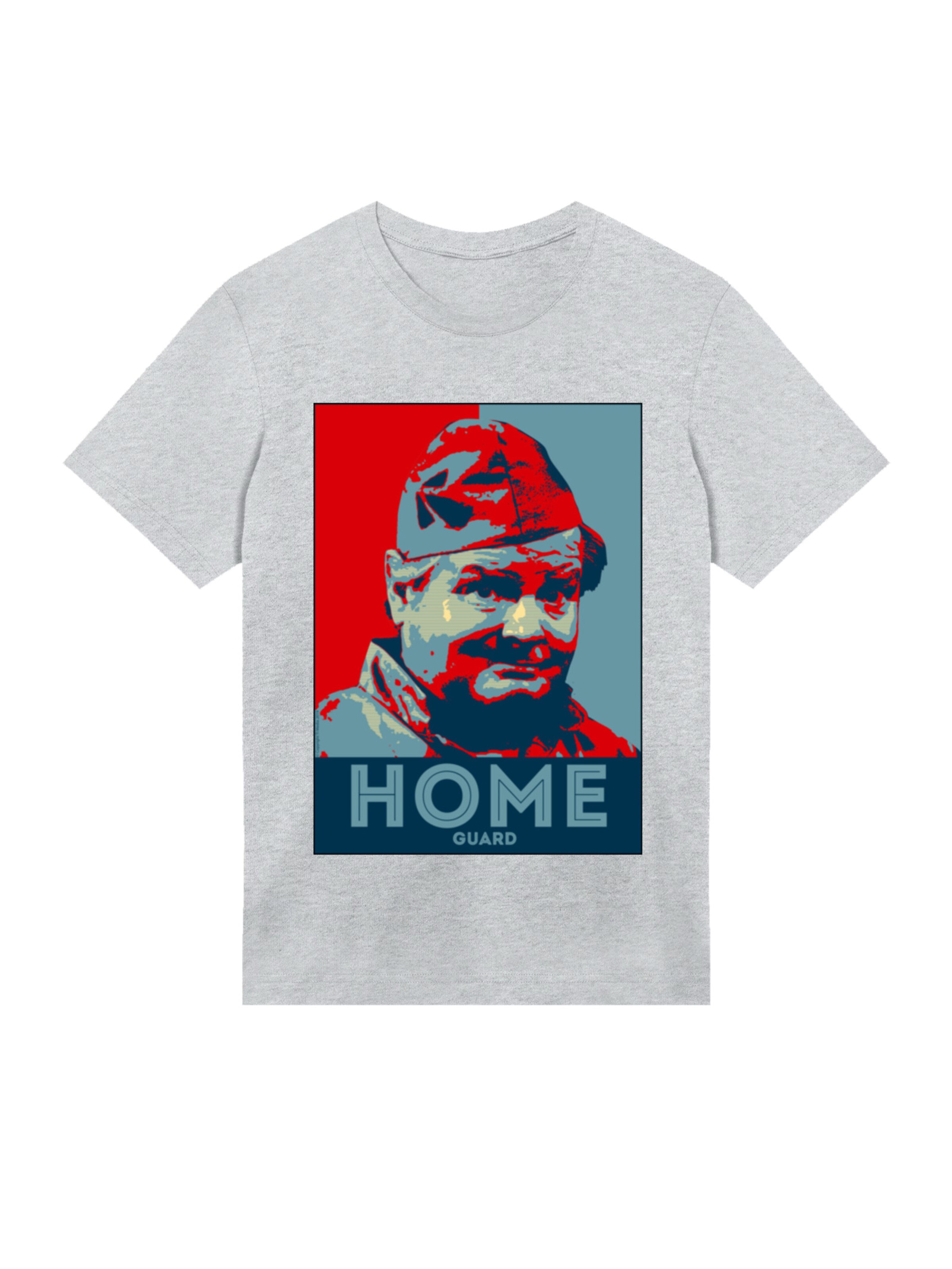 F4NT4STIC Shirt 'TV Times Benny Hill Home Guard' in Grey: front
