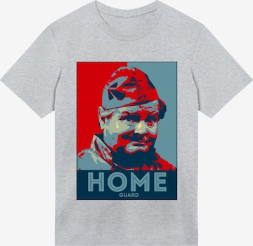 F4NT4STIC Shirt 'TV Times Benny Hill Home Guard' in Grey: front