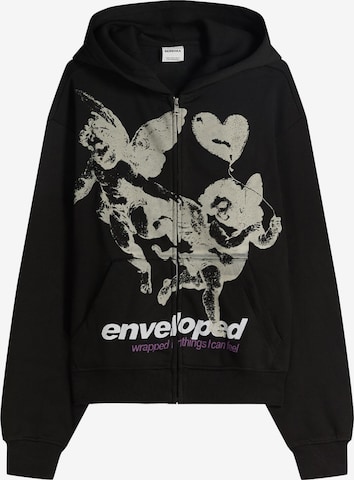 BershkaGornji dio trenirke - crna boja: prednji dio