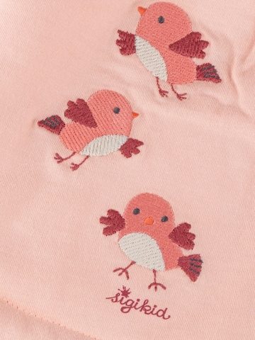 SIGIKID Übergangsjacke 'Wendejacke wattiert Pink Birds' in Pink