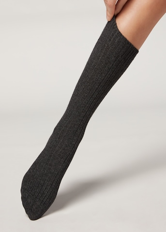 CALZEDONIA Socks in Grey: front