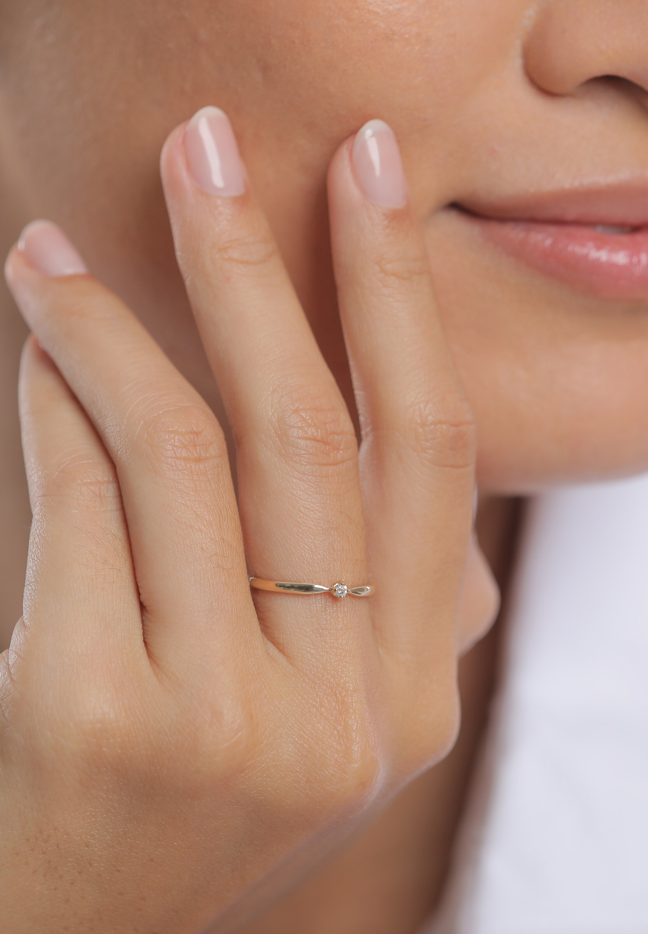 Elli DIAMONDS Ring in Gold: front