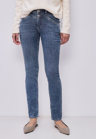STREET ONE Slim fit Jeans in Blue: front