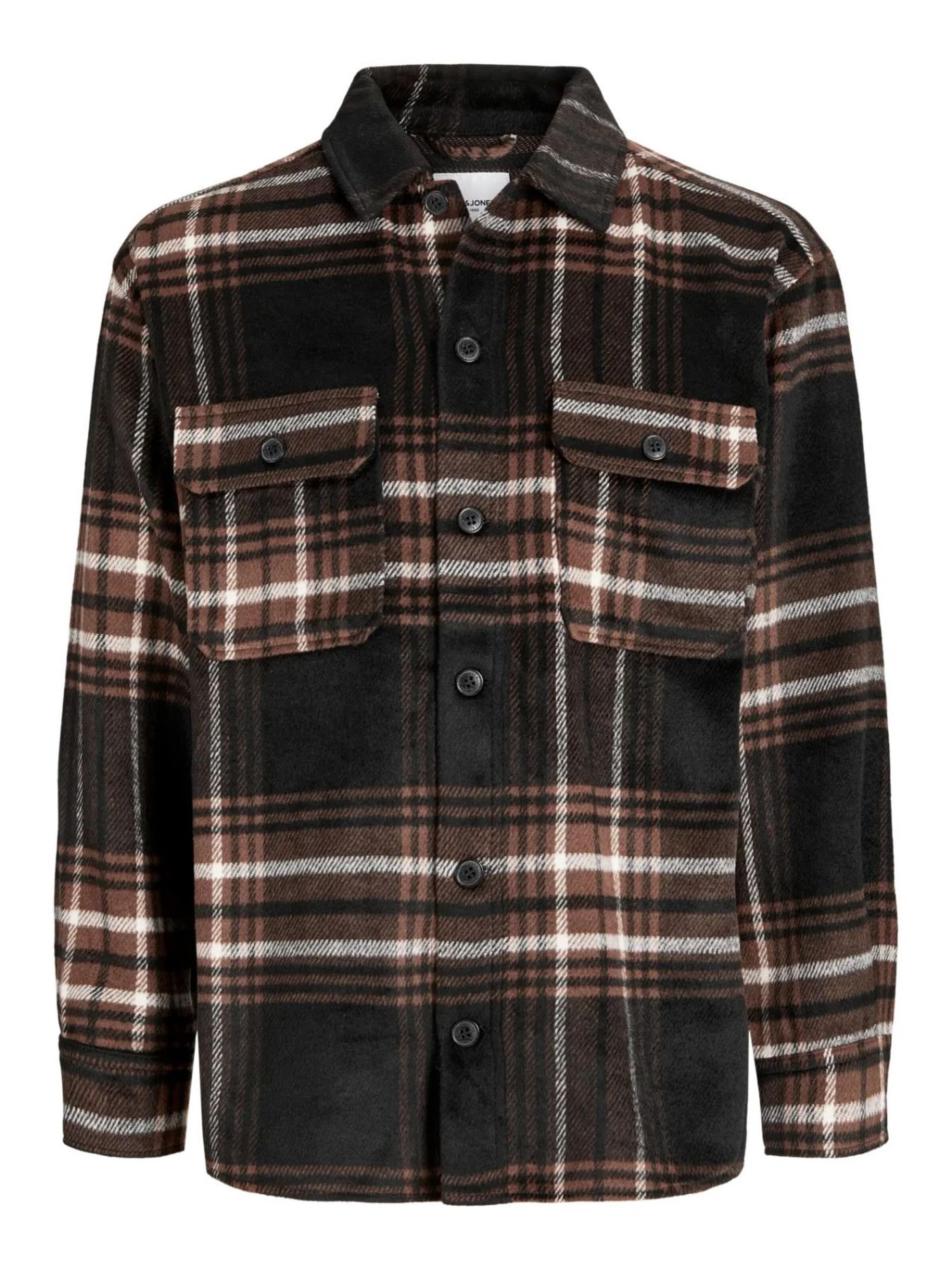 Regular fit Camicia di Jacks & Jones in marrone: frontale