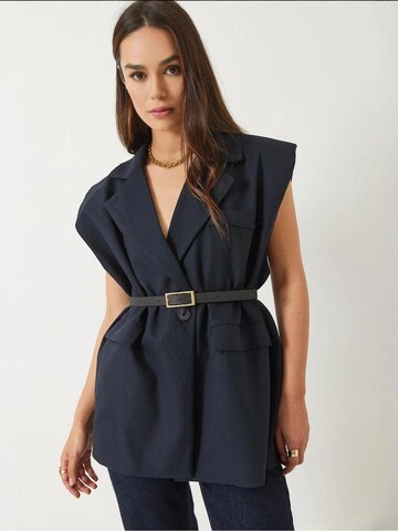 Gilet da completo di Bianco Lucci in blu: frontale