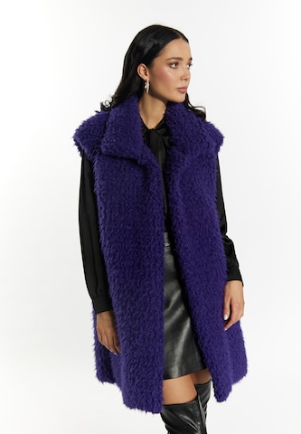 Gilet faina en violet : devant