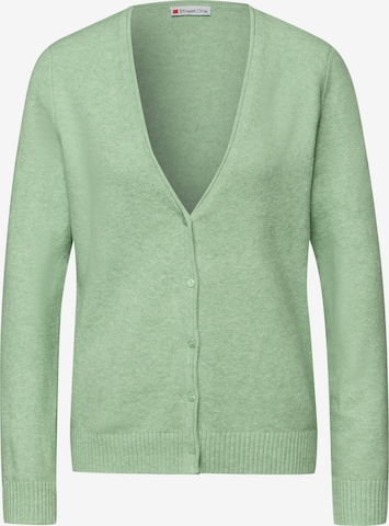STREET ONE Strickjacke in Grün: Vorderseite