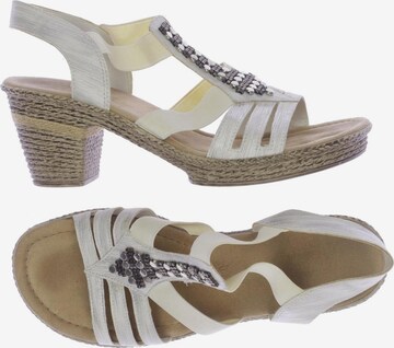 Rieker Sandalen 39 in Weiß: predná strana