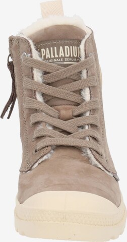 Palladium Lace-Up Ankle Boots 'Pampa' in Brown