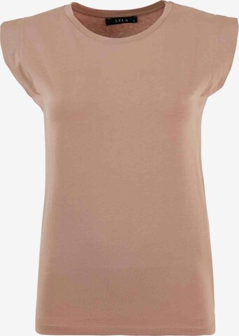 LELA T-Shirt in Beige: predná strana