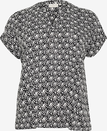 KAFFE CURVEBluza 'Anny' - crna boja: prednji dio