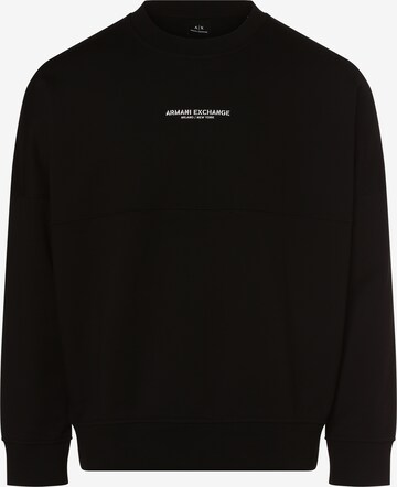 ARMANI EXCHANGE Sweatshirt in Black: front