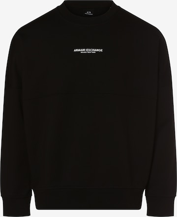 ARMANI EXCHANGE Sweatshirt in Black: front