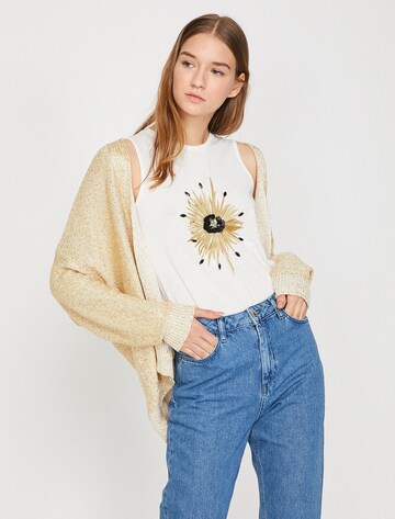 Koton Knit cardigan in Gold