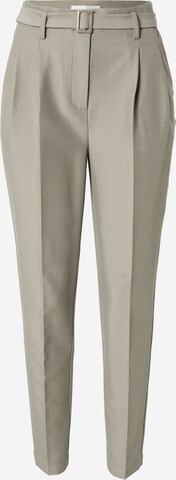 Guido Maria Kretschmer Women Regular Pleat-front trousers 'Erika' in Grey: front