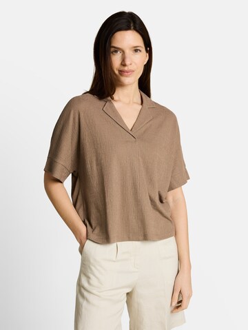 TOM TAILOR T-Shirt in Braun: Vorderseite