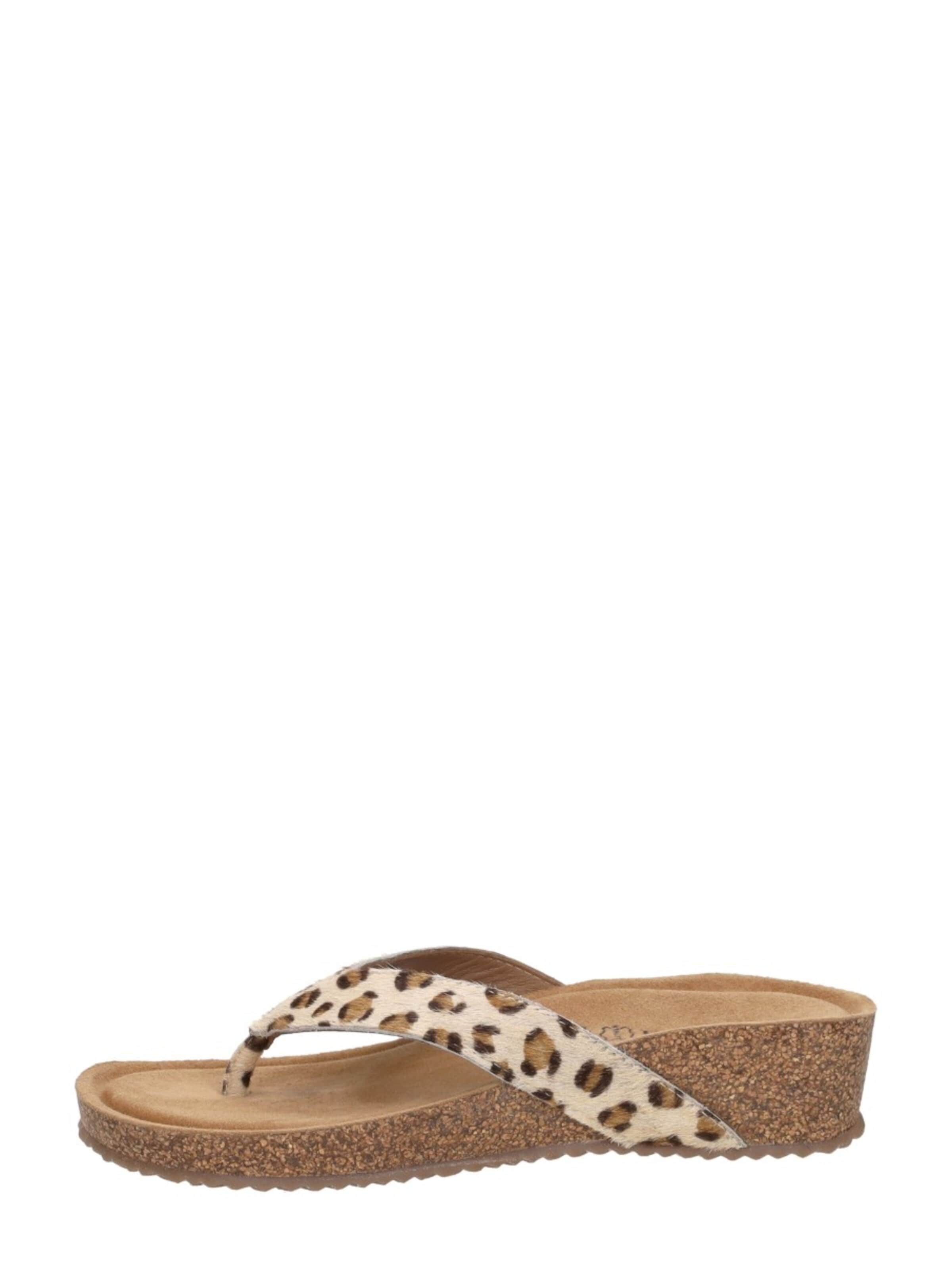 LAZAMANI Teenslipper 'Leia' in Bruin: voorkant