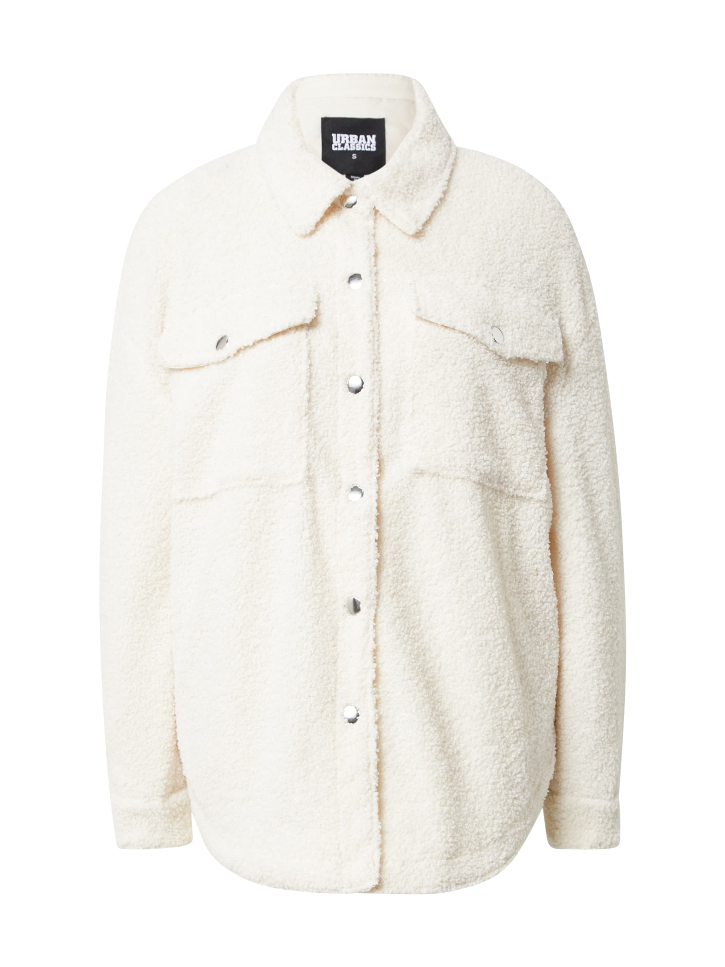 Urban Classics Φθινοπωρινό και ανοιξιάτικο μπουφάν σε μπεζ: μπροστά