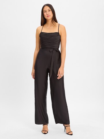 Luxuar Fashion Jumpsuit in Black: front