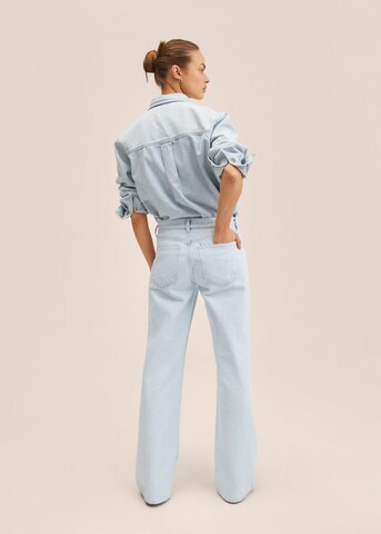 MANGO Wide Leg Jeans 'Danish' i blå