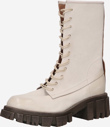 A.S.98 Lace-up boot 'HELL' in White: front