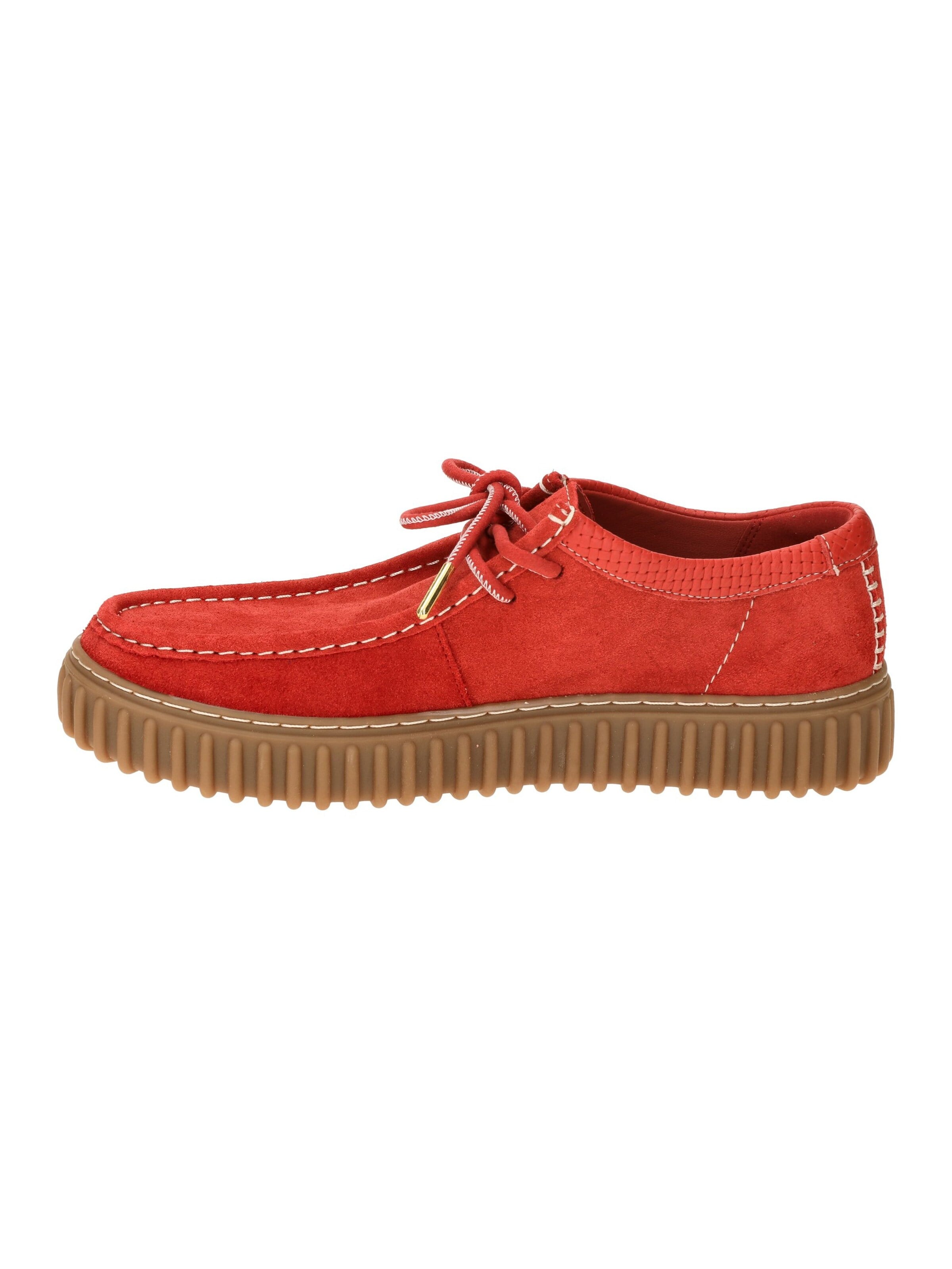 CLARKS Schnürschuh 'Torhill 26180908'‌‌‌‌‌‌‌‌ in Rot