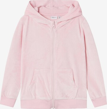 NAME IT Zip-Up Hoodie in Pink: front