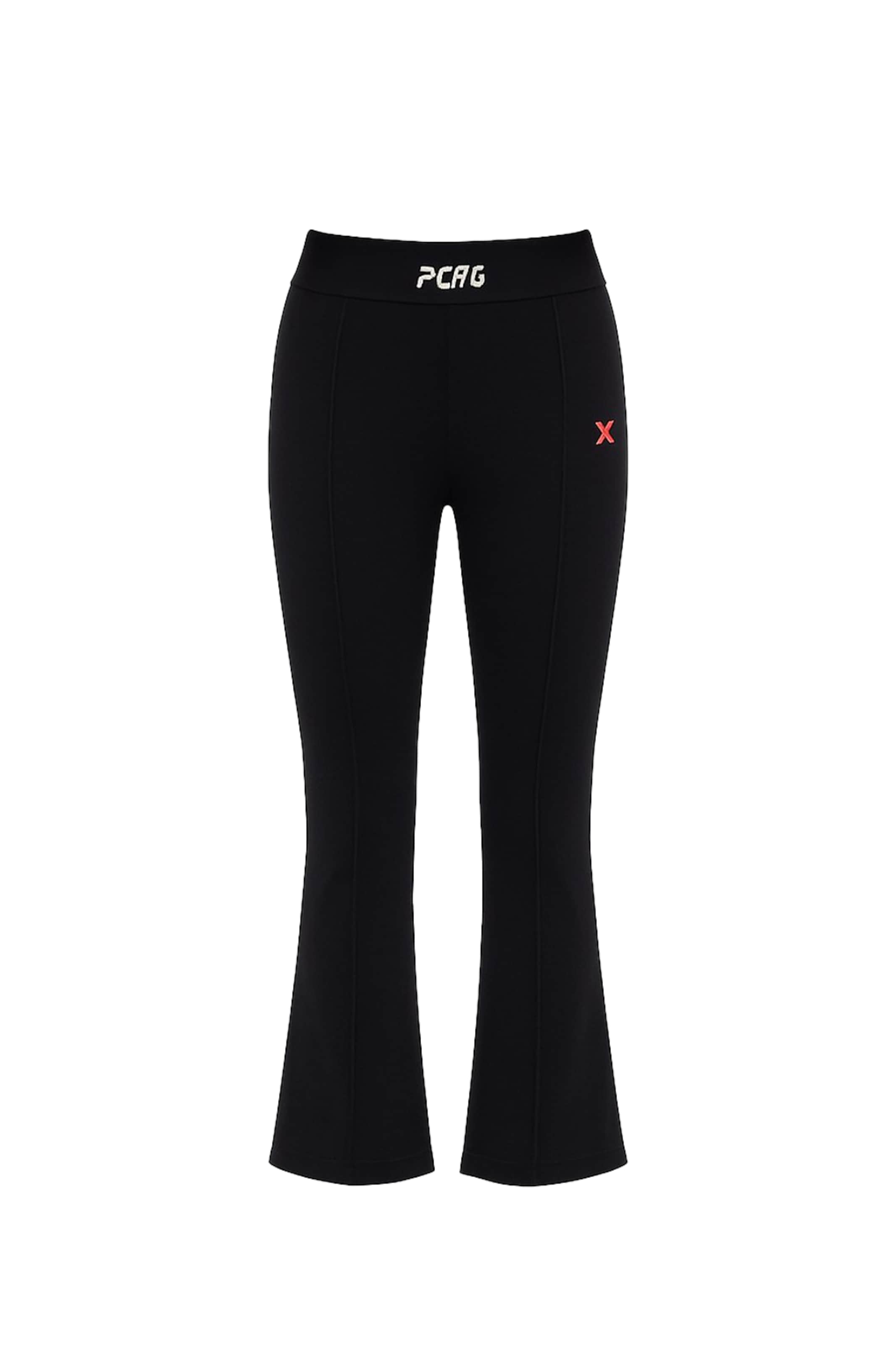PCFG Flared Trousers in Black: front