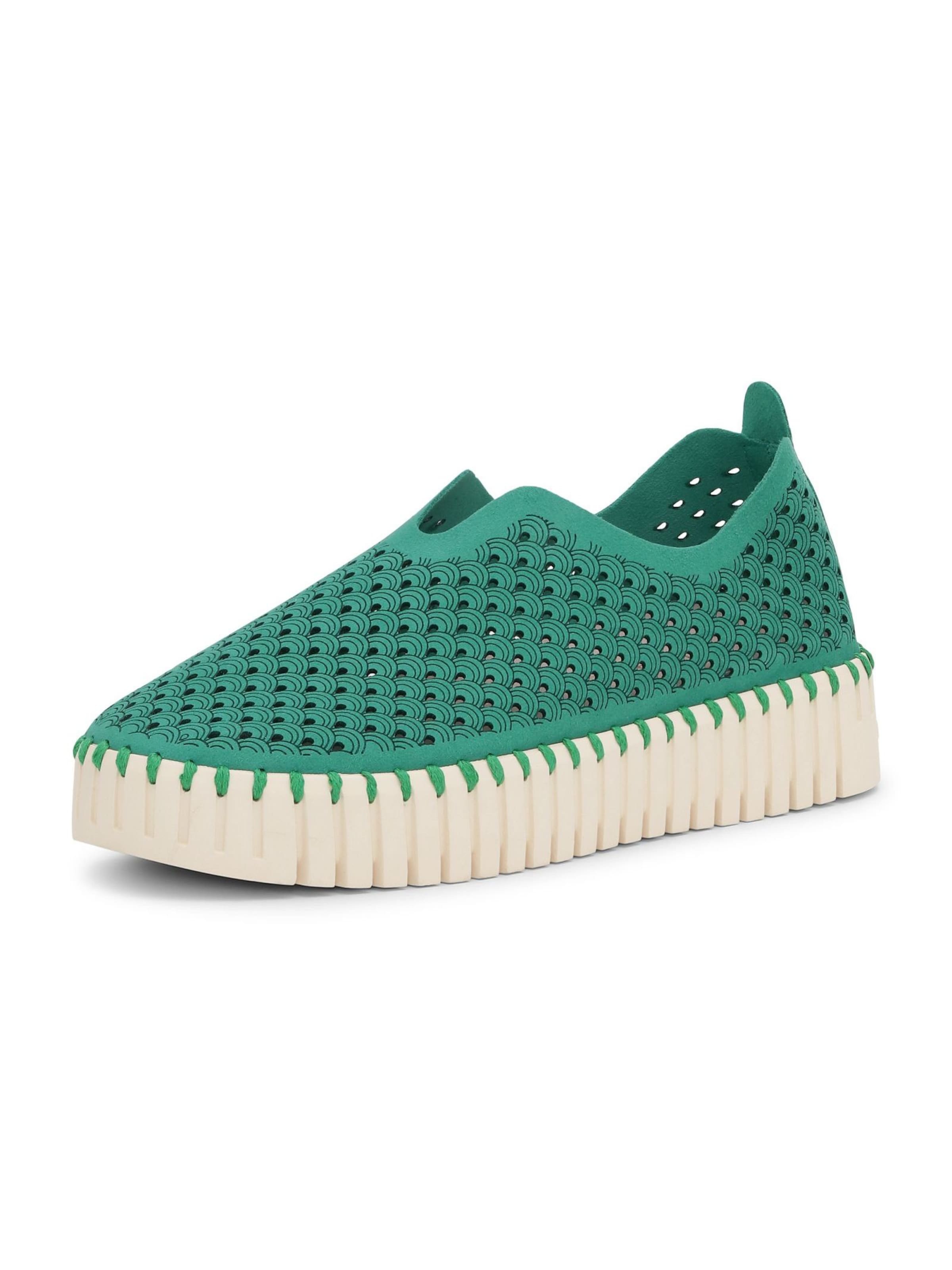 ILSE JACOBSEN Slip On 'Tulip' i grøn: forside