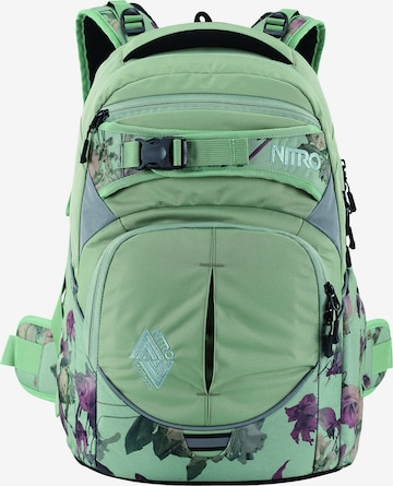 NitroBags Backpack 'Superhero' in Green: front