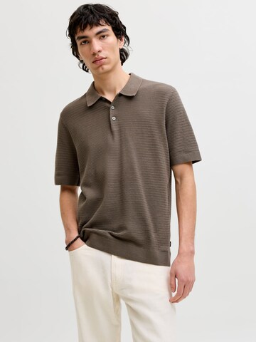 T-Shirt JACK & JONES en marron : devant