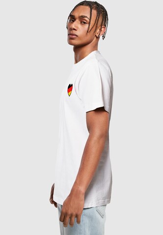 Mister Tee Shirt 'Heart Flag' in White