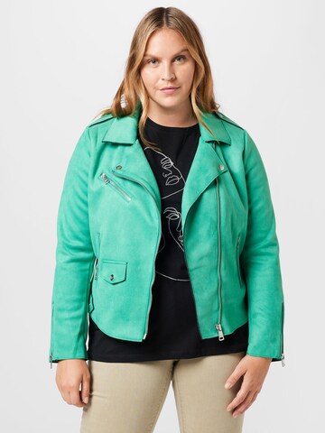 ONLY Carmakoma Демисезонная куртка в Зеленый: спереди