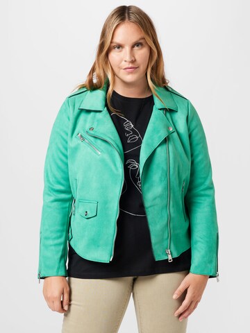 Veste mi-saison ONLY Carmakoma en vert : devant