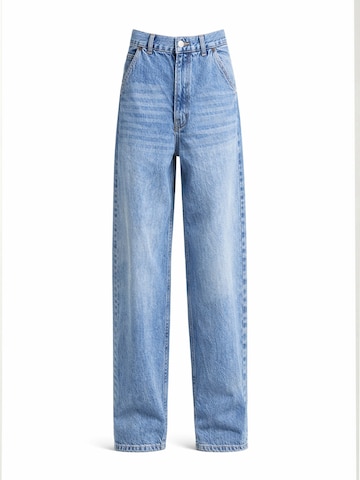 IT'S BASIC Loose fit Jeans 'NORA Skater Mid Rise Jeans (Lenght 28)' in Blue