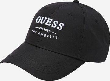 Șapcă 'Strave' de la GUESS pe negru: față