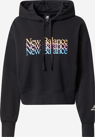 new balance Sweatshirt in Zwart: voorkant