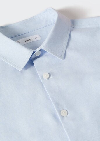 MANGO TEEN Regular fit Button Up Shirt in Blue