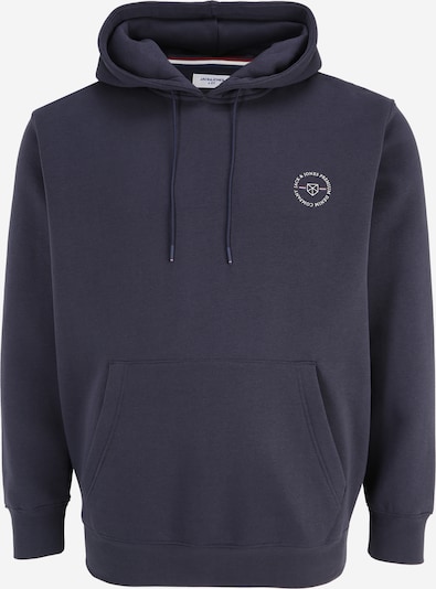 Jack & Jones Plus Sweatshirt em azul escuro / branco, Vista do produto