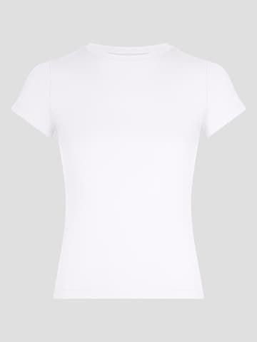 YO-GAYA Sporttop 'Short Sleeve Top' in Wit: voorkant