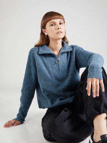 Pullover 'NEW ALICE' di Noisy may in blu: frontale