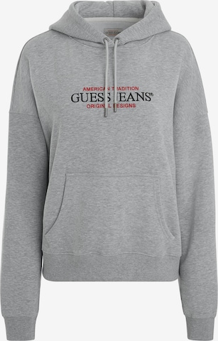 GUESS JEANS Sweatshirt 'American Tradition' in Grey: front