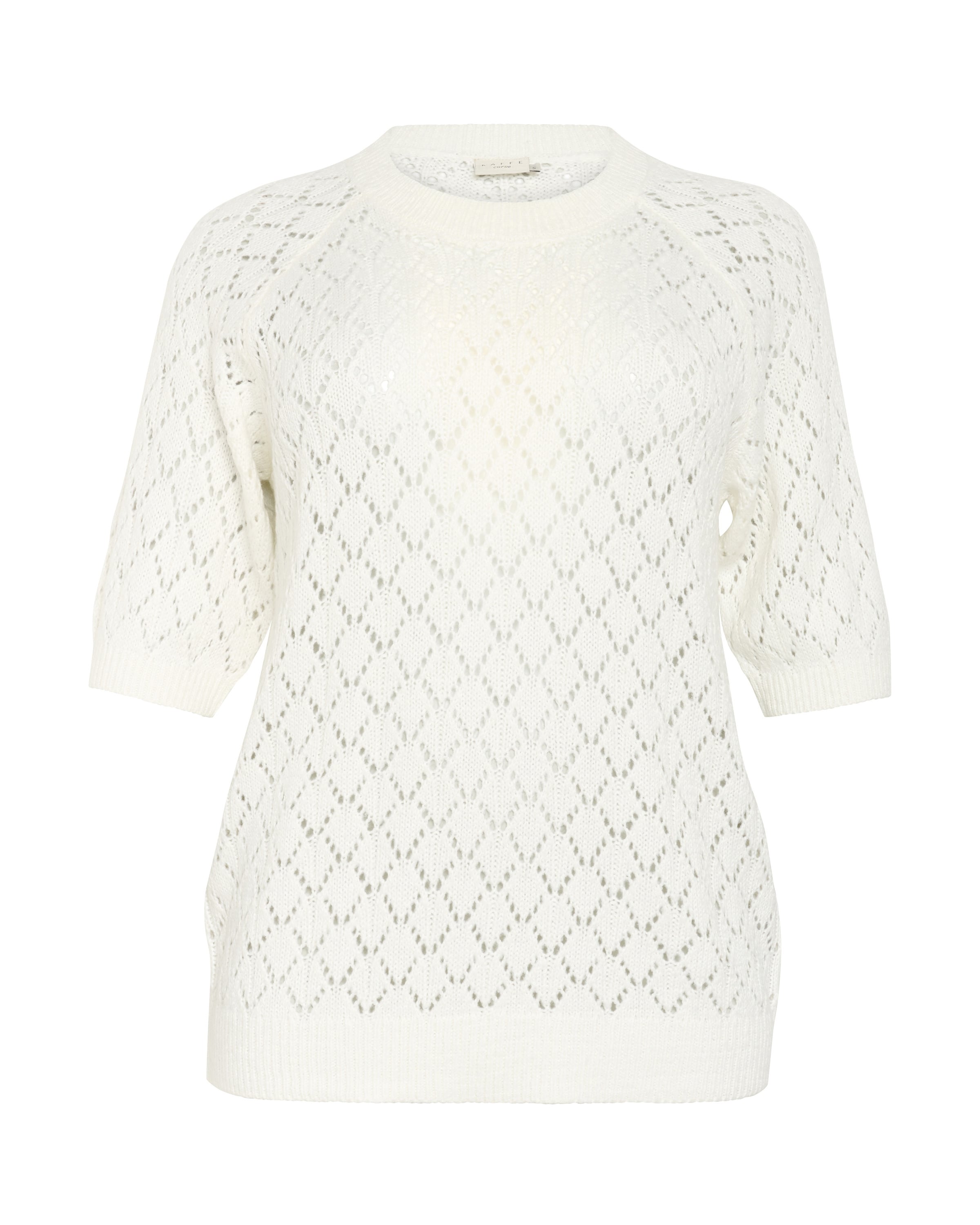 Pull-over 'KCMika' KAFFE CURVE en blanc : devant