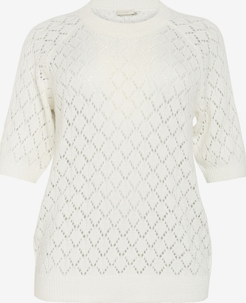Pull-over 'KCMika' KAFFE CURVE en blanc : devant