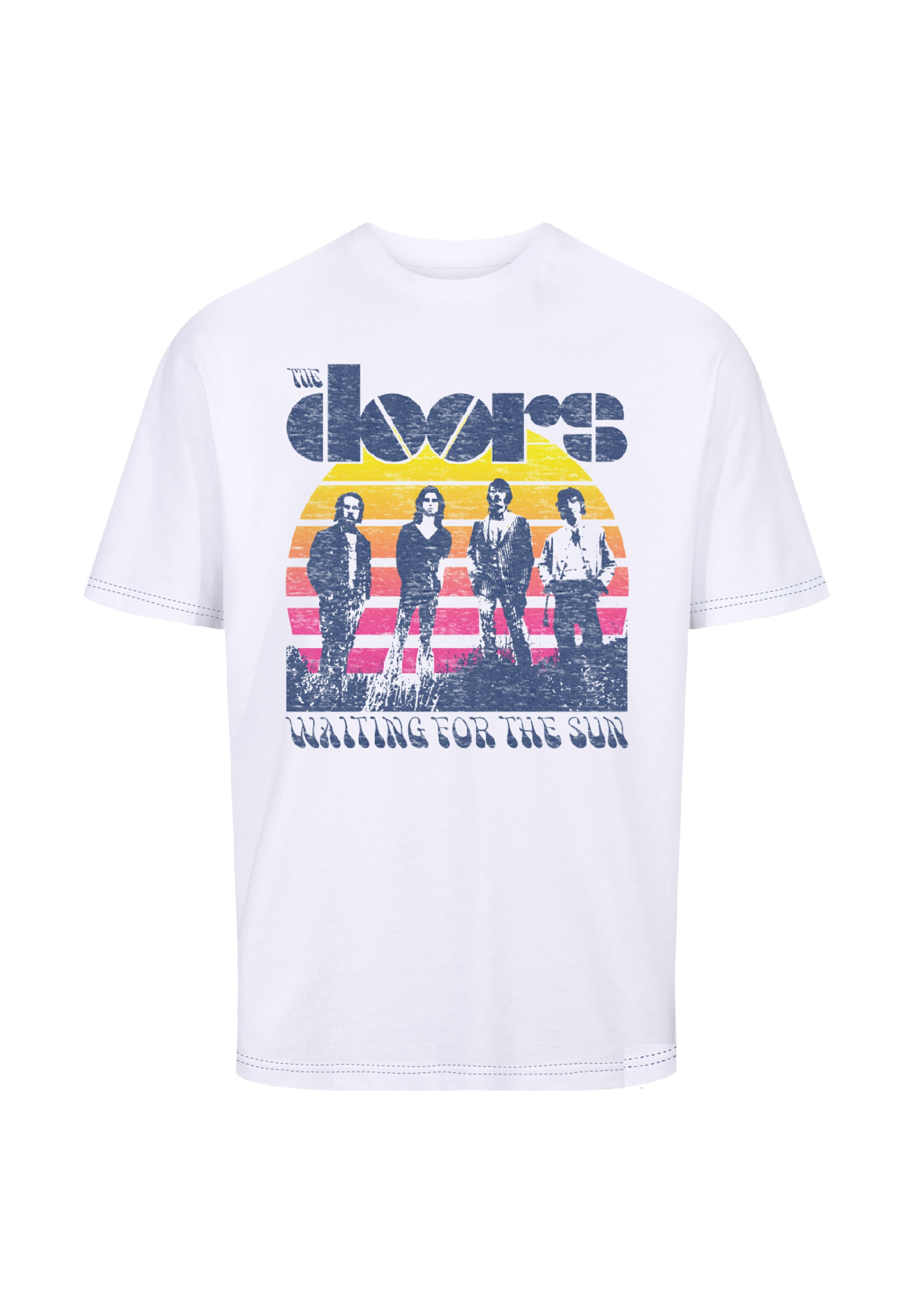 Recovered Shirt 'The Doors Waiting For The Sun' in White: front