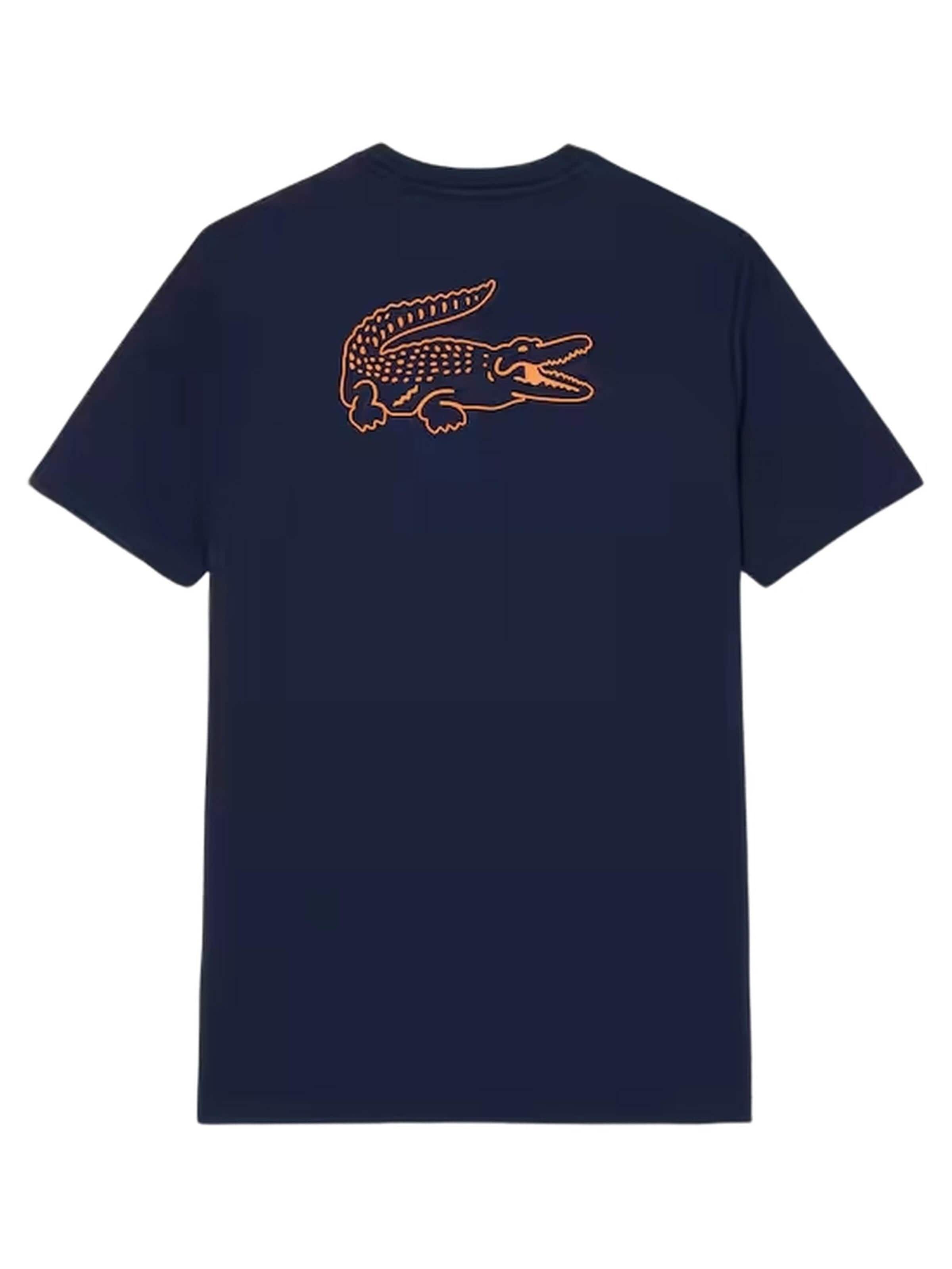 LACOSTE - Camisa 'Camiseta lacoste marino ultra dry ribeted tee' em azul